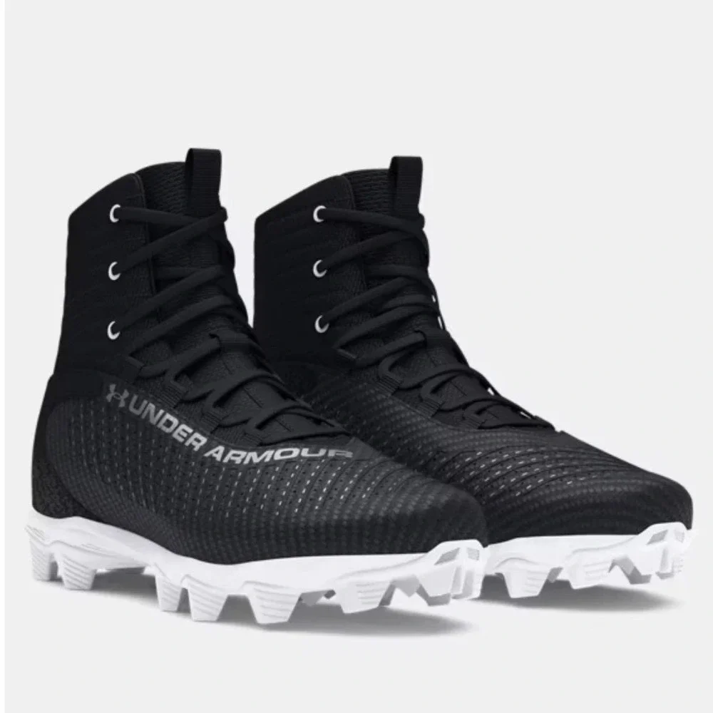 Under Armour Highlight 2 RM Men's US 9 Black White Football Cleats 3027300-001